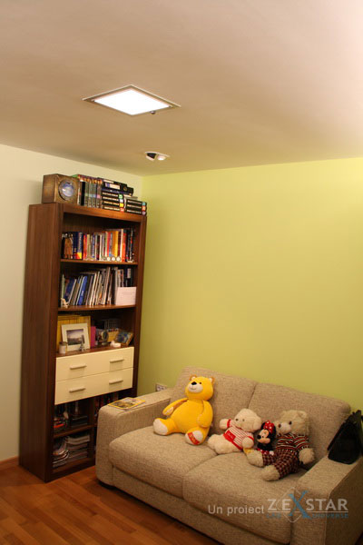 corp de iluminat ultraslim led panel folosit in dormitor